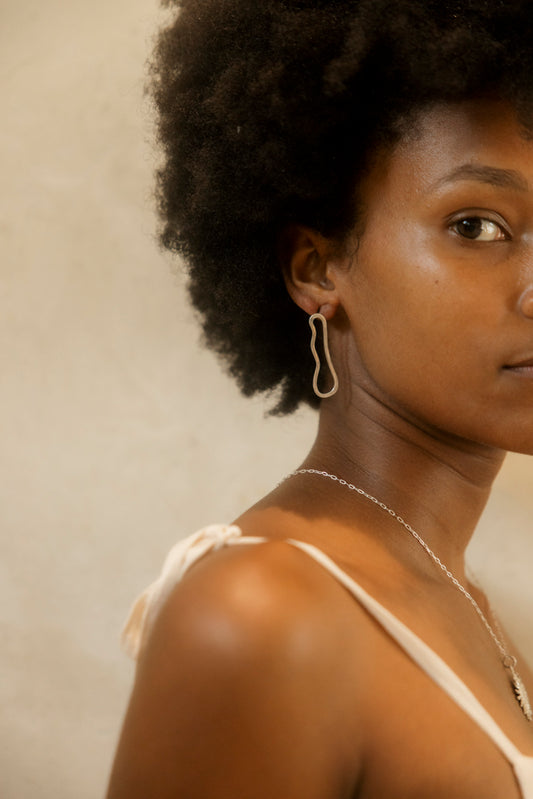 ARETES ONDULADOS PLATA