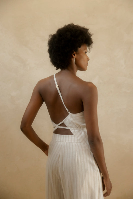 CAMELLIA TOP DE RAYAS